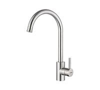 GRIFEMA Irismart-G4011, Mitigeur d'évier avec Fonction de Jet de Douche, Robinet de Cuisine à Basse Pression, Inox Acier, Exclusivité Amazon, 3/8 de pulgada, Argent