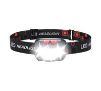 GRIFEMA Lampe Frontale Rechargeable, Léger Torche Frontale LED Puissante avec Voyant Rouge, 8 Modes d'Éclairage, Capteur Mouvement, IPX45 Étanche, Angle Réglable Torche pour Camping/Urgence