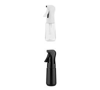 GRIFEMA Lot de 2 Pulvérisateurs 200ml (Noir & Blanc) - Brume Fine et Pulvérisation Continue 3s, Plastique Réutilisable sans BPA pour Cheveux, Plantes et Nettoyage