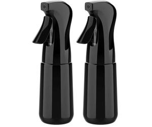 GRIFEMA Pulvérisateur d’Eau 200 ml Noir - Brume Fine, Spray Réutilisable pour Cheveux, Plantes, Visage et Nettoyage, GE2003B-200B (Lot de 2)