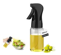 GRIFEMA Pulvérisateur d’Huile 200 ml en Verre - Vaporisateur Cuisine Réglable Antigoutte pour Huile, Vinaigre, Salades, Cuisson, Grillades et Friteuse à Air - Nettoyage Facile, GE2003B (Noir)