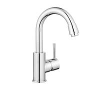 GRIFEMA Robinet Lavabo Salle Bain Monocommande Haut Pivotant à 360°, Laiton, Eau Chaude et Froide Disponible, Aérateur Démotable, G1002