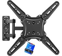 GRIFEMA Support Mural TV 26-65 Pouces - Fixation Murale TV Peut Contenir Jusqu'à 35KG, Accroche Television Mural Orientable (± 90°), Incline (+ 6°, -12°) et Étend, Support Vesa pour TV Plat/Incurvé