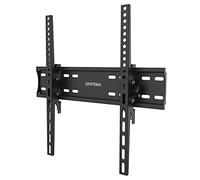 GRIFEMA Support Mural TV 26-65 Pouces - Fixation Murale TV Peut Contenir Jusqu'à 50KG, Accroche Television Mural Inclinable (± 15°) et Étend, Support Vesa 400x400mm Universel pour TV Plat / Incurvé