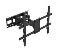 GRIFEMA Support Mural TV 32-80 Pouces -Fixation Murale TV Peut Contenir Jusqu'à 60KG, Accroche Television Mural Orientable (± 60°),Incline (+8°,-12°) et Étend, Support Vesa pour TV Plat/Incurvé,Noir