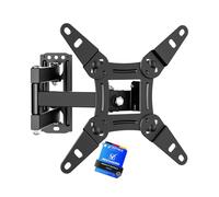 GRIFEMA Support TV Mural 13-43'', Fixation Murale TV Charge Max. 20kg | Support Télévision Orientable (±90°), Inclinable (+8°/-12°), Max VESA 200 x 200 mm, pour TV Plate ou Incurvée