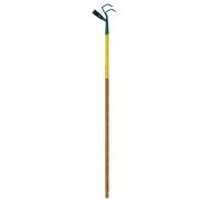 Griffe 3 dents + grattoir oscillant NaturOvert - outil désherbage et ameublissement sol - lame acier trempé 38-46 HRC - jardinage précis