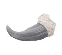 Griffe D’ours Fossilisée Vintage en Résine Noire, Objet Décoratif | Finition Brillante, Effet Préhistorique, pour Vitrines, Cours de Sciences, Bijoux et Présentations
