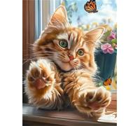 Griffe de Chat Papillon Puzzle 120 Pièces pour Adultes, Puzzle Impossible, Puzzles Classique pour Adulte, Puzzles Coloré Jeu de Famille et Team Building