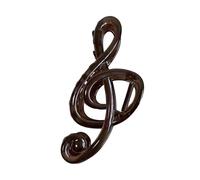 Griffe de cheveux de dents, Black tea notes | Clip de note de musique en acrylique avec à ressort, accessoire de 5, 1 pouces pour l ' organisation quotidienne