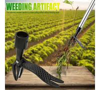 Griffe de désherbage, outil de désherbage créatif, désherbeur de jardin portable avec pédale, amovible, design ergonomique, économie de temps et d'efforts, un excellent outil de désherbage extérieur (