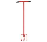 Griffe de jardin en acier robuste avec poignée ergonomique pour un travail facile du sol dans le jardin 97 cm