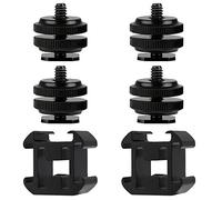 Griffe de Support Triple Adaptateur de Montage Support d'Extension d'Adaptateur pour Microphone Flashs Moniteur Appareils Photo Caméscopes