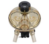 Griffe de traite 320 CC PSU, collecteur de Lait en Acier Inoxydable pour Vaches et bre ccessoire pour Machine à traire agricole avec vanne d’arrêt d’air, Ensemble Transparent