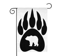 Griffe d'ours amérindienne Drapeaux de jardin (12,5 x 18 pouces) - Bannière aux couleurs éclatantes pour décoration extérieure de jardin et de maison