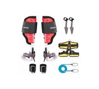 Griffe Élagage Charge 159 kg Grimpette Élagage Hauteur Réglable 40-48,5 cm Crampons d'Escalade d'Arbres Éperons Escalade Aluminium