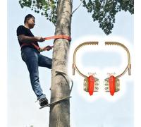 Griffe elagage Ensemble De Pointes d'escalade Améliorées (1 Paire), Grimpeurs sur Poteau en Bois pour Adultes/arboristes/, Nouvel Artefact d'escalade avec Corde De Harnais(Type500mm)