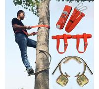 Griffe elagage Pointes d'escalade D'arbres D'extérieur avec Ceinture De Sécurité Et Sangle De Pied, Kit D'équipement d'escalade Antidérapant, pour Un Entretien Et Une Exploitation Forestière en Toute