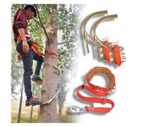 Griffe elagage Pointes d'escalade D'arbres Portables À Ouverture Réglable, Ensemble d'escalade D'arbres pour La Chasse avec Corde De Harnais Et Pince De Pied(Type250mm)