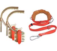 Griffe Elagage Pointes Outils Et Accessoires pour L'élagage : Crampons De Préhension, Crampons D'élagage Portables avec Ceinture Et Gants, Chaussons D'élagage(450mm/17.7'')