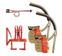 Griffe Elagage Pointes pour Grimper sur Poteaux Électriques, Équipement Portable pour Grimper sur Poteaux pour Les Professionnels des Télécommunications(300 Model)