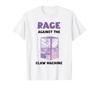 Griffe Machine Rage Against Claw Machine Skill Crane Game T-Shirt