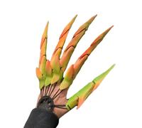 Griffes articulées - Main squelette imprimée en 3D - Accessoire de costume d'Halloween en ABS - Accessoire de costume d'Halloween - Accessoire d'extension d'os inverse Spooky Haunted House, Présentoir