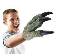 Griffes de dinosaure, mains et pattes, jouet en caoutchouc souple réaliste pour adultes et enfants, dinosaure, cosplay, gants de pattes, accessoires de costume, jeu de rôle, accessoires de fête, Noir