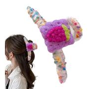 Griffes pour cheveux doux, Griffes à cheveux pour femmes | Griffe créative pour cheveux flous | Pince à cheveux réutilisable solide, coiffe multifonctionnelle pour femmes