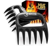 Griffes pour déchiqueter la viande - 2 griffes en plastique pour déchiqueter la viande de porc - Pour le barbecue, le fumoir ou le grill - Déchiquetez la viande sans vous brûler les mains (Black)