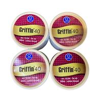 Griffin 40 fils à enfiler en coton pour sourcils | Épilateur antiseptique pour le visage | Épilation du visage | Fil à épiler antiseptique pour le visage et le corps (Paquet de 4)