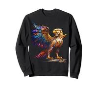 Griffin Mythique Motif Fantasy Art Griffin Sweatshirt