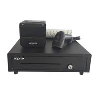 Pack TPV - GRIFFIN - APPROX - Tiroir, Imprimante, Lecteur Codes Barres - 8 Rouleaux 80x60 - Noir