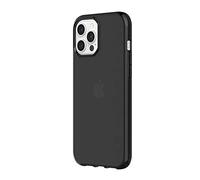 Griffin Survivor GIP-052-BLK Coque de protection transparente standard militaire pour Apple iPhone 12 Pro Max (6,7") [Design fin I Coins d'absorption des chocs I Coque de téléphone compatible Qi] (transparent noir)
