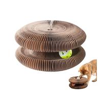 Griffoir À Chat - Grattoir Pliable Magic Organ avec Balle À Clochette - Griffoir en Carton pour Chat | pour Grattage des Griffes Jeu Lutte Contre Ennui Exercice Mental Et Physique Maison Intérieur