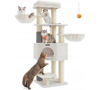 Griffoir avec couvertures auto-chauffantes pour chats 50 x 50 x 160 cm