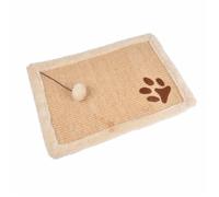 Griffoir avec Jouet pour Chat ""Tapis"" 48cm Naturel