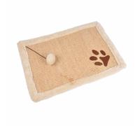 Griffoir avec Jouet pour Chat "Tapis" 48cm Naturel