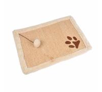 Griffoir avec Jouet pour Chat Tapis 48cm Naturel
