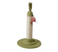 Griffoir Candy Design Tall Scratcher pour chat d'intérieur - Poteau à gratter de 53 cm avec jouet à plumes suspendu - Jouet interactif pour chat pour toutes les races