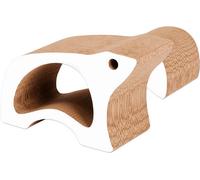 Griffoir Catit Zoo Scratcher, ours polaire, 2 en 1, griffoir strié en forme d'animal env. 46 x 22 x 30 cm blanc, marron Carton
