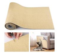 Griffoir Chat Canapé, 30x100cm Protection canape Chat Tapis, Griffoir pour Auto-adhésif, DIY Trimmable Grattoir, Protecteur Anti-Rayures pour Meubles Portes Murs, Kaki