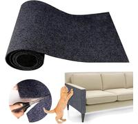 Griffoir Chat Canapé 40 Cm ×200 Cm,Griffoir pour Chat Auto-adhésif,DIY Trimmable Chats Grattoir,Griffoir Mural Chat pour Protection Canape Chat Anti Griffe des Meubles (Gris foncé)