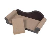 Griffoir Chat Canapé Moderne en Papier Ondulé pour Chats D'intérieur | Forme Sofa, Bois et Carton Ondulé, Espace Généreux, Usage Intérieur, pour Chat, Style Moderne