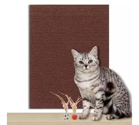 Griffoir Chat Canapé Tapis à gratter pour chat Prunable pour protection de meubles, tapis à gratter auto-adhésif anti-chat pour la protection du canapé et poteau d'arbre à chat(Brown,30x60cm/11.8x23.6