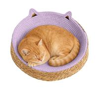Griffoir circulaire pour chat, coussin respirant, motif oreilles de , corde en coton, pour protéger les meubles, couper les ongles, soigner les pattes, enrichir l'ennui, le jeu