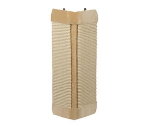 Griffoir d'angle avec peluche pour chat Nobby Pet Beige L