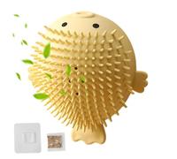 Griffoir d'angle en forme de globefish avec à chat | Brosse de massage pour chat pour salon, entrée, maison, balcon, magasin d'animaux domestiques, meubles muraux de chatterie