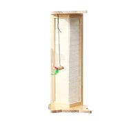 Griffoir d'angle pour chats avec jouet en sisal pour protéger les meubles