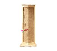 Griffoir d'angle pour chats avec jouet en sisal pour protéger les meubles